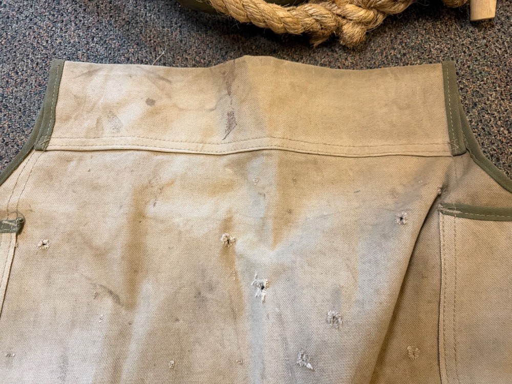 ORIGINAL WWII US ARMY M1938 COT REPLACEMENT TOP STRETCH CANVAS-NOS