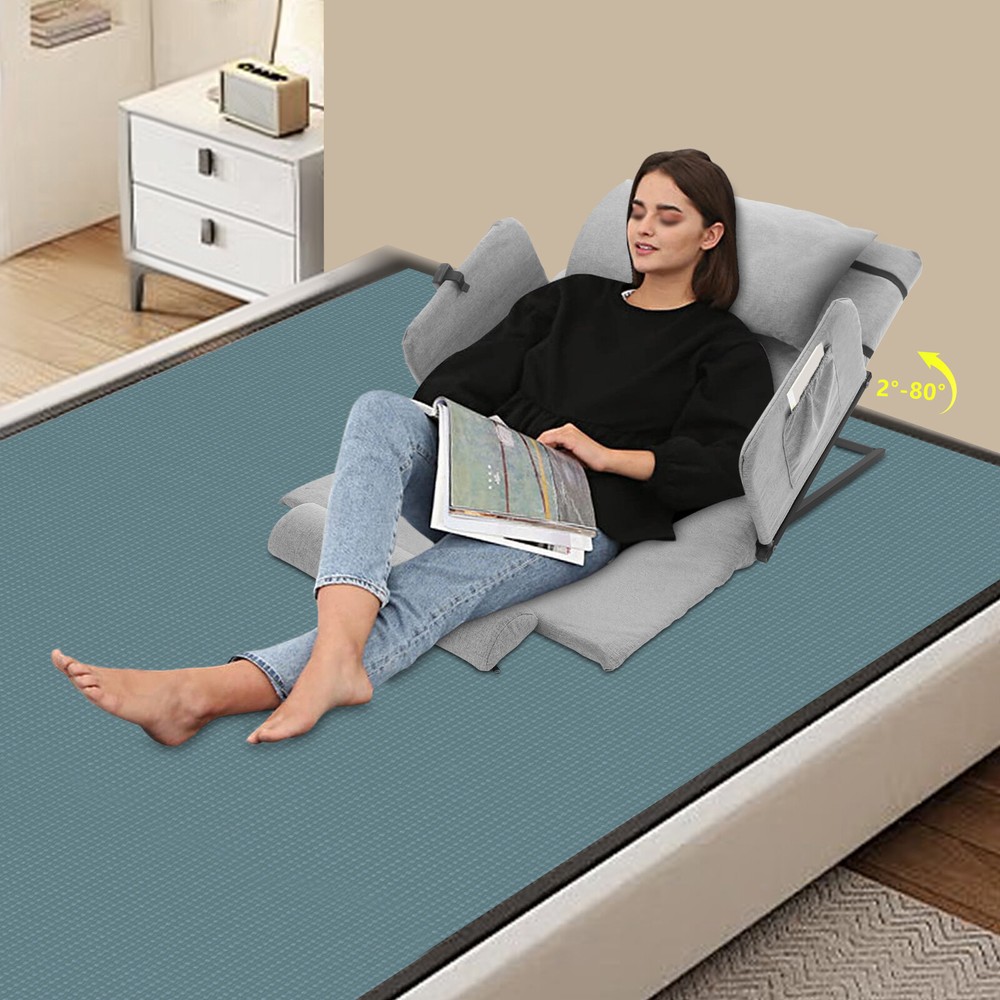 2-80° Electric Lifting Bed Backrest Adjustable Back Rest Bed Sitting Backrest