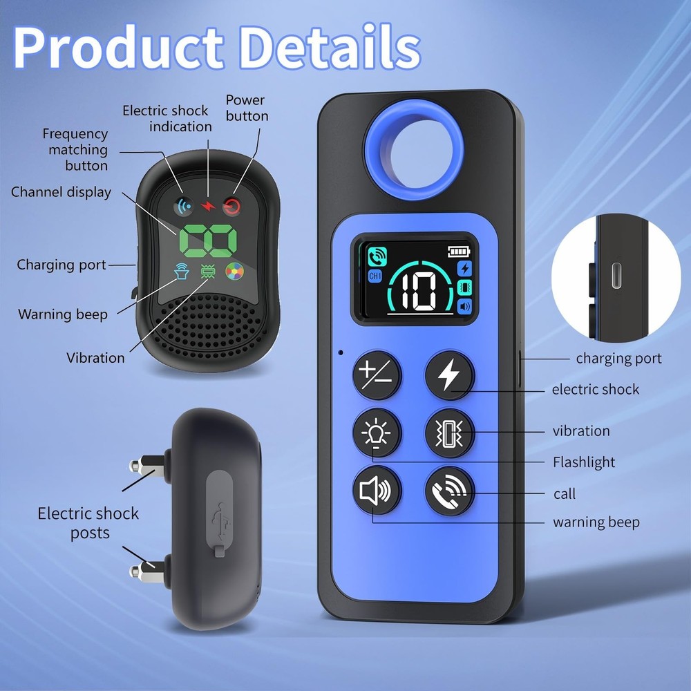 Dog Training Collar with 4 Training Modes, 4900Ft Remote Electronic Dog Shock...