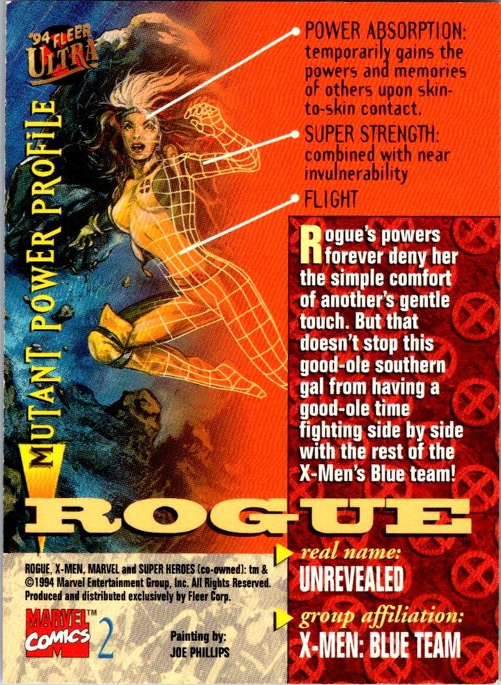 1994 Ultra X-Men #2 Rogue