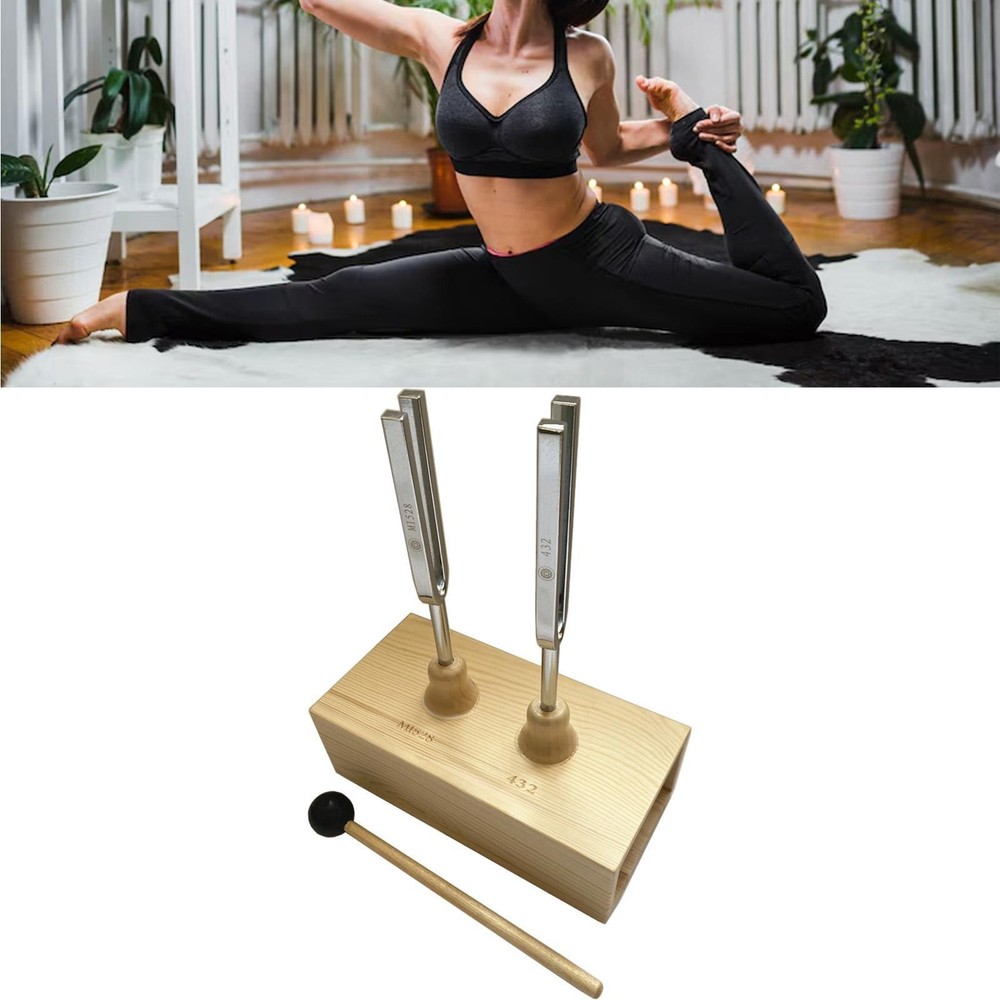 Yogas Tuning Fork Set Wooden Professional Testing Experimental Instrument for