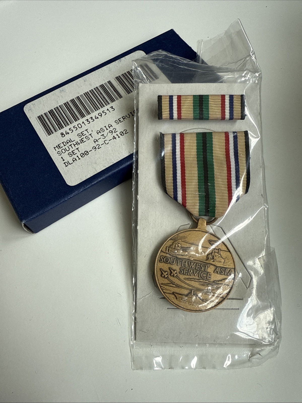 NEW Southwest Asia Service Medal Operation Desert Shield Storm Gulf Army