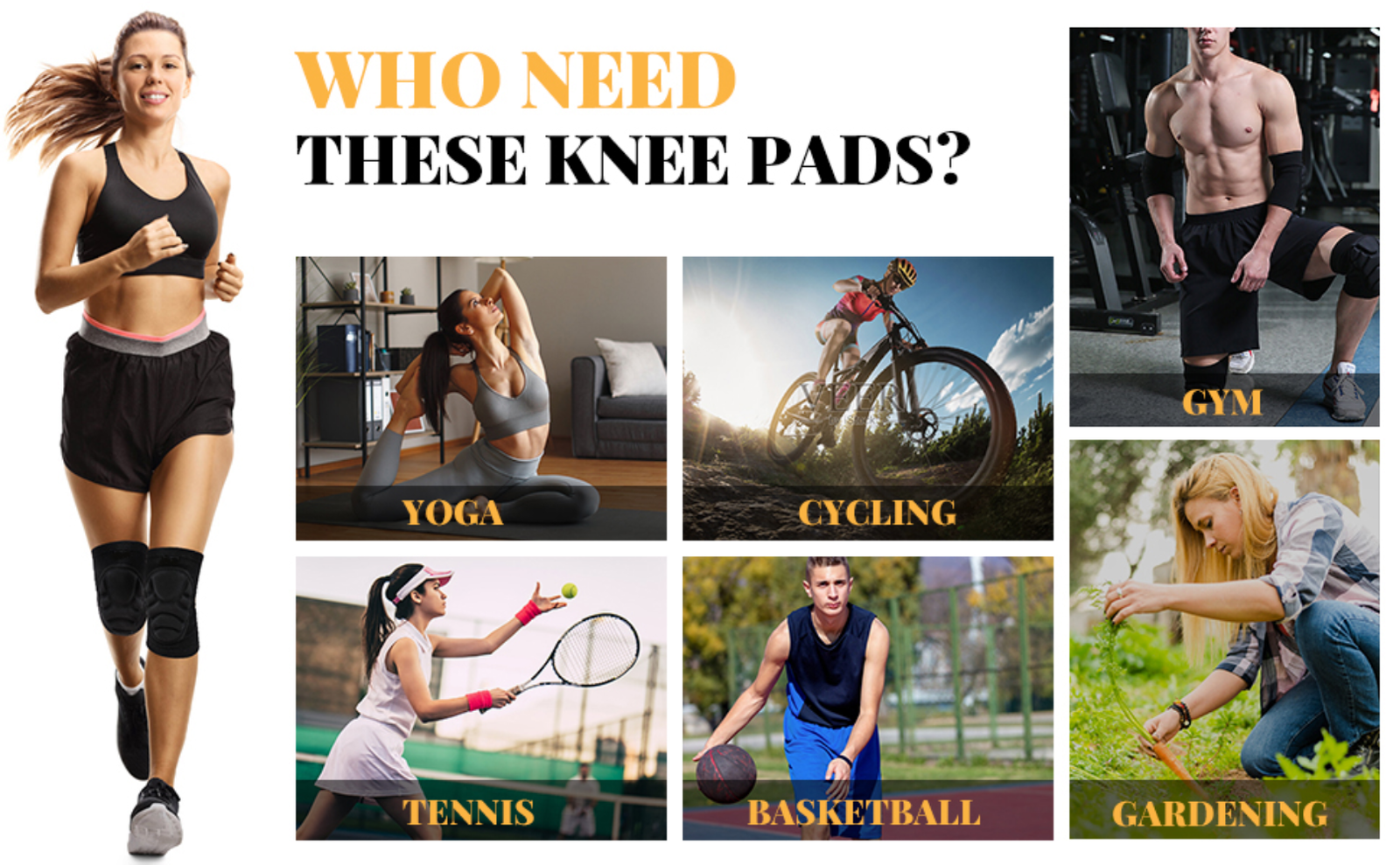 1 Pair Knee Pads Construction Floor Work Gears Sport Professional Leg Protector