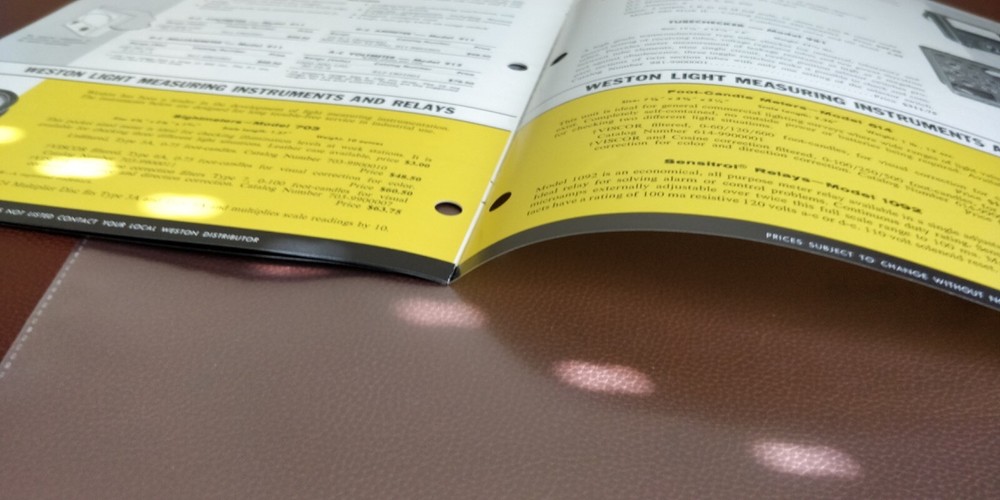 1961 Weston Portable Testing Instruments ~ catalog Brochure