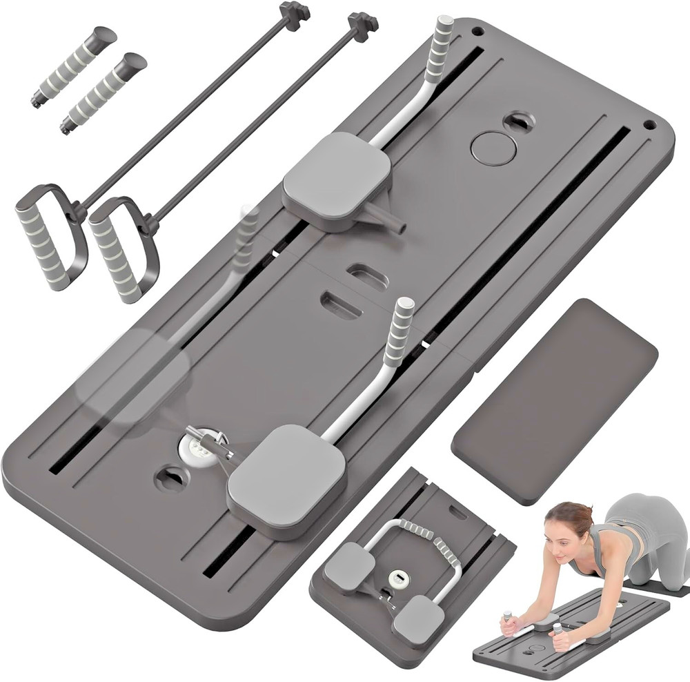 Pilates Board, Multifunctional Abdominal Ab Core Trainer, Black