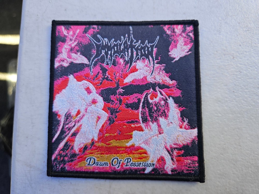IMMOLATION, DAWN OF POSSESSION, SEW ON BLACK BORDER WOVEN PATCH