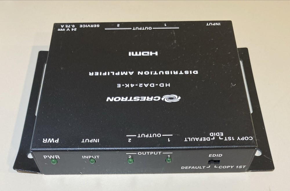 Crestron HD-DA2-4K-E One to Two 4K HDMI Distribution Amplifier