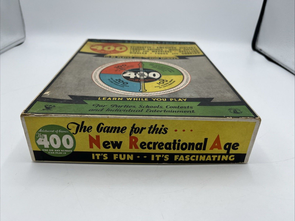 Board Game Trivia Game The 400 Complete Original Box Learn Play