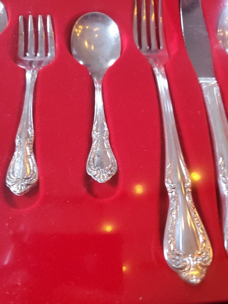 NEW Vintage Oneida Silverplate 6 Piece Progress Set "Chalice" Tiny Tots Children