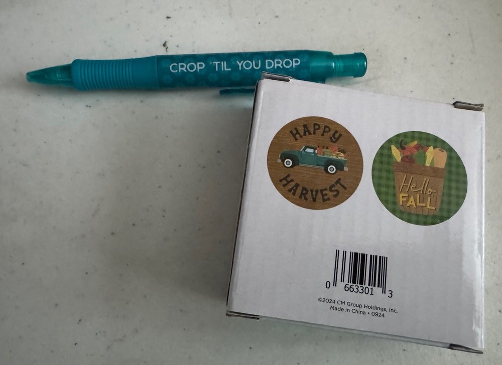 Creative Memories Bundle 2, Socks, Ruler,Coasters, Pen, Packing Strap, Idea card