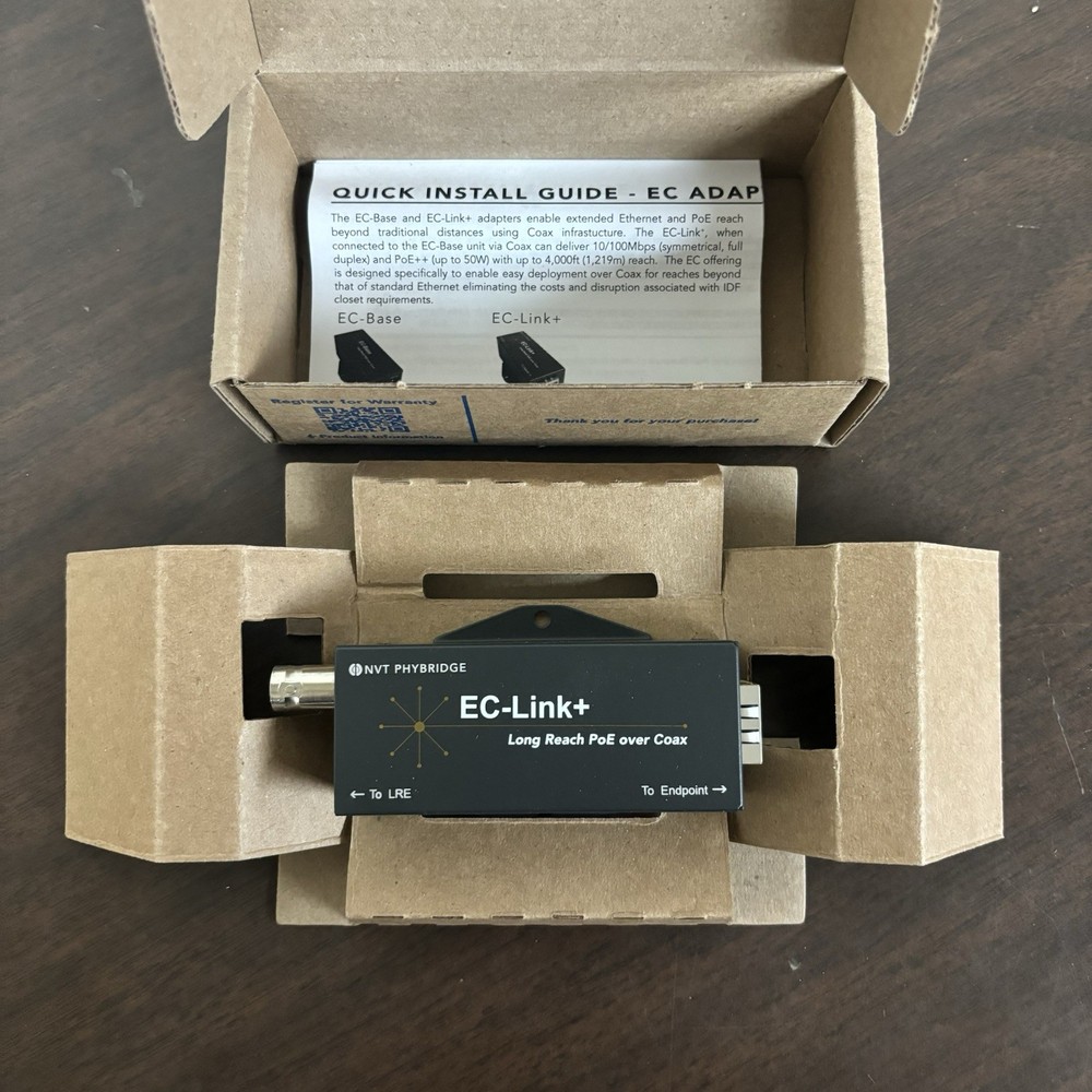 NVT Phybridge NV-ECLK-PLS EC-Link+ EoC Adapter