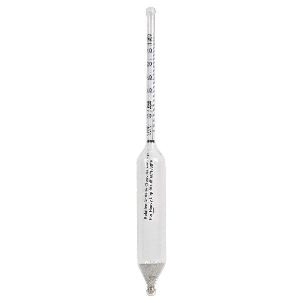 VEE GEE 6602-7S Hydrometer,Specific Gravity,165mm L 20KL56