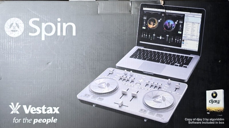 Vestax Spin USB MIDI/AUDIO DJ Controller for Mac computers