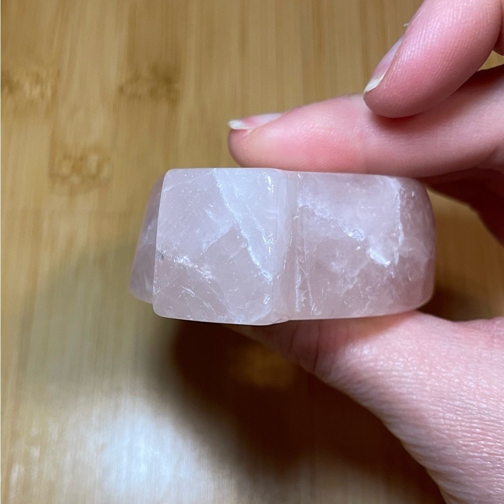 Rose Quartz Leaf Bowl