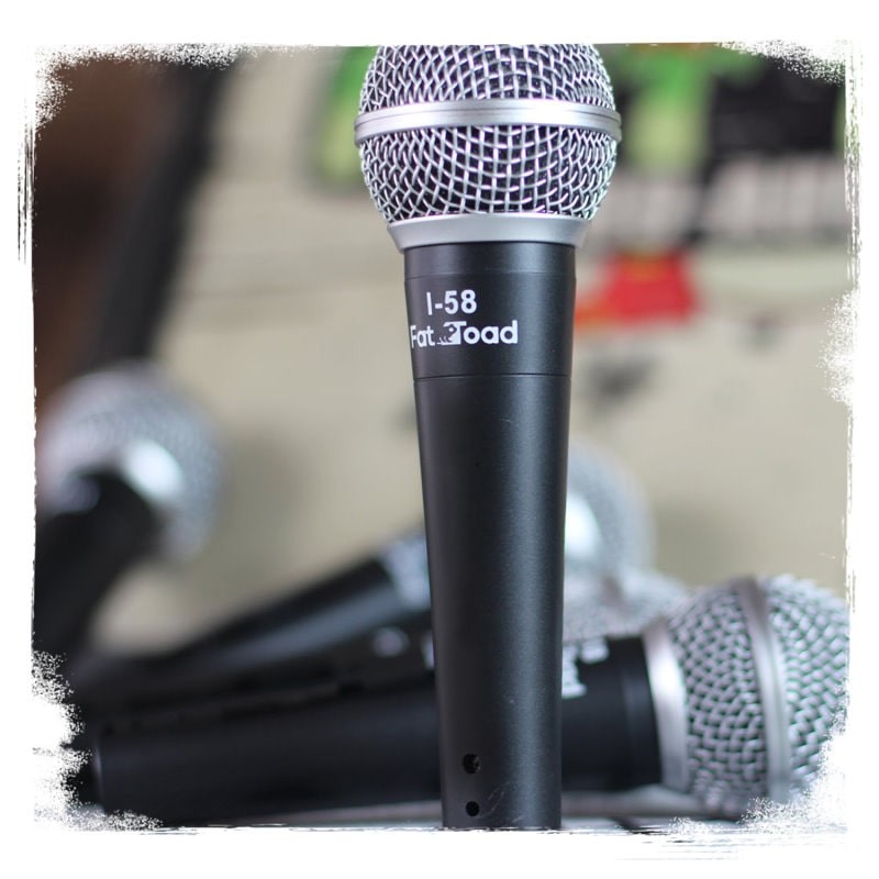 Studio Recording Microphones with Clips (5 Pack) by FAT TOAD | Vocal Handheld