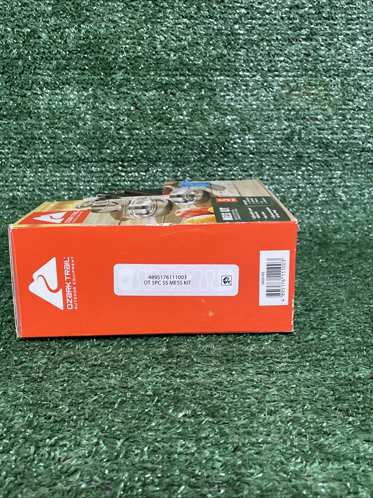 Ozark Trail Stainless Steel 5 Piece Camping Mess Kit Outdoor Cooking Compact