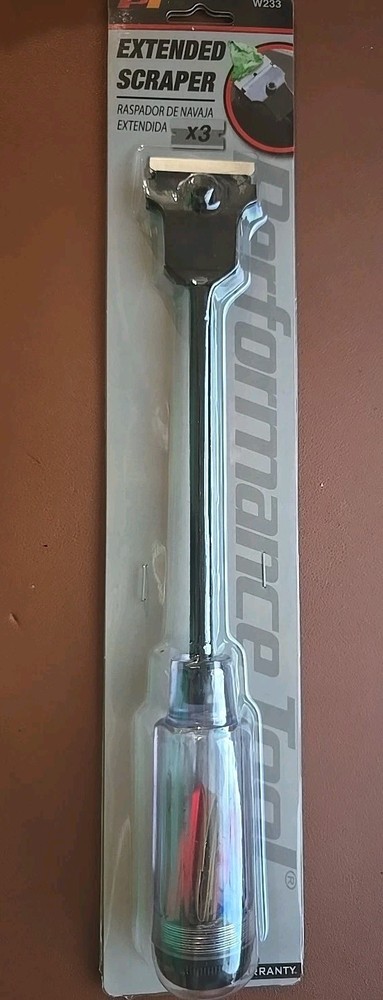 W233 Performance Tool 12 Inch Extended Razor Scraper 3x Blades