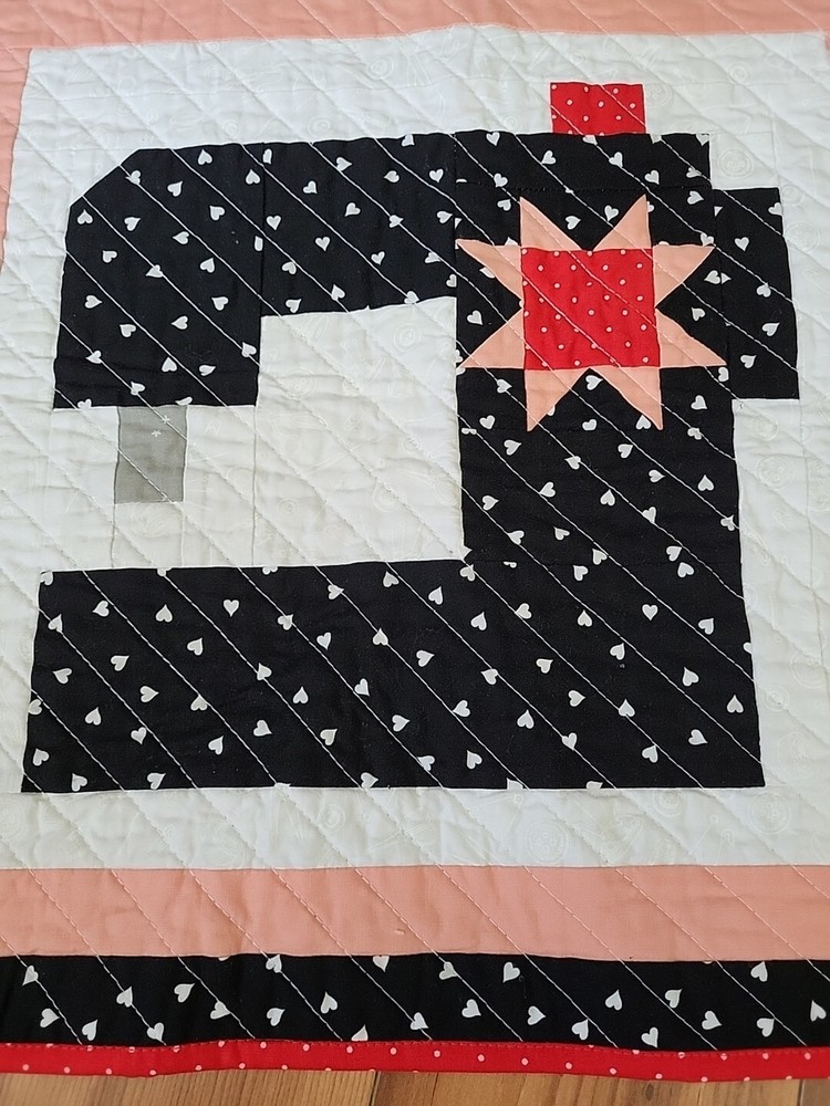 Handmade Mini Quilt Table top central Piece 17"×17"