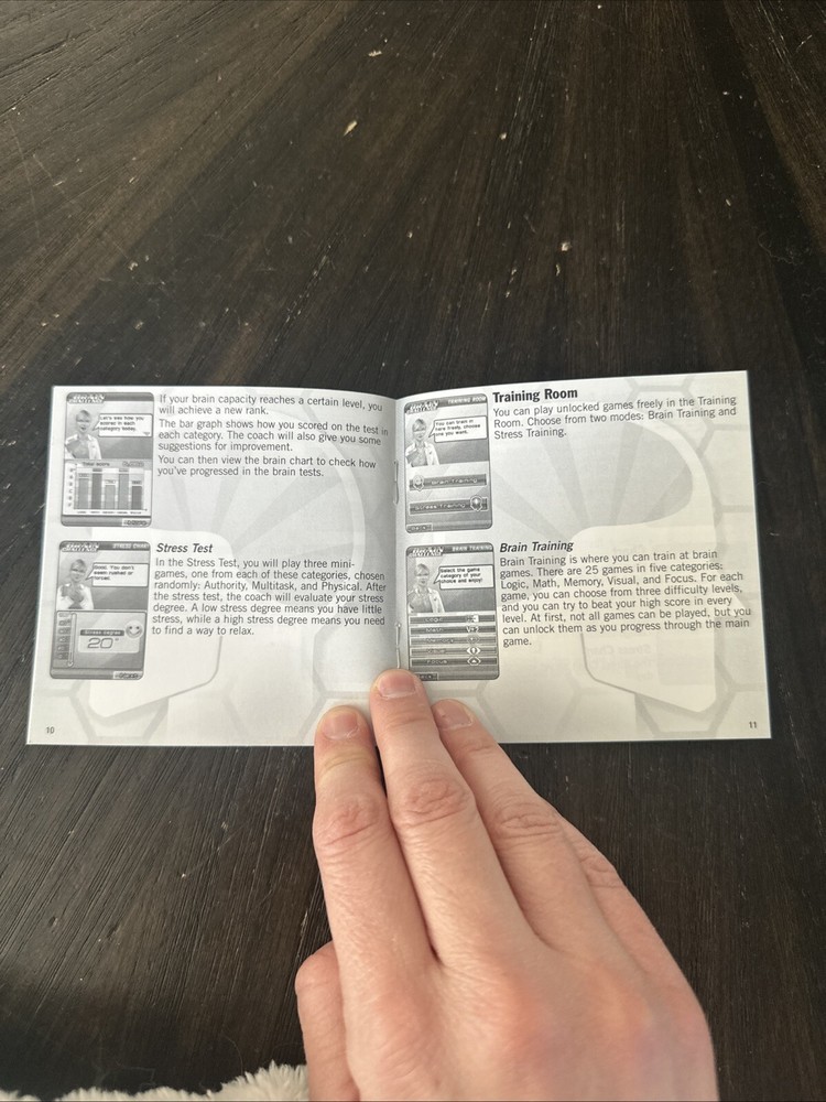Nintendo DS Manual Only Brain Challenge