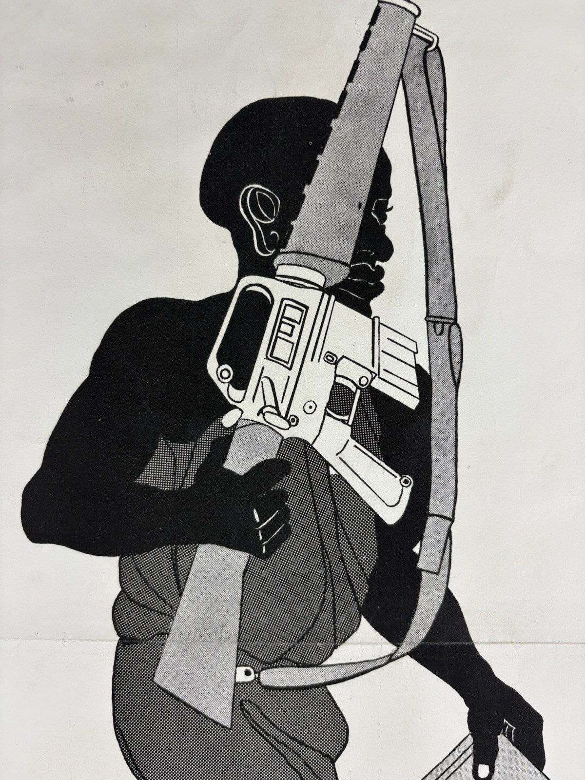 BLACK PANTHER PARTY Political Poster 1967 BPP Emory Douglas BLACK STUDIES Rifle