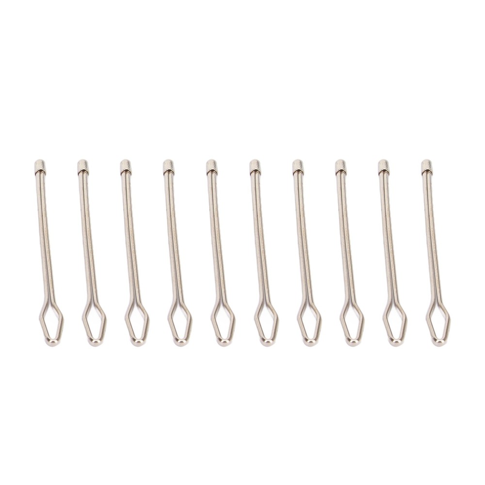 30pcs Drawstring Needle Threader Easy Pull Rust Protection Elastic Threader