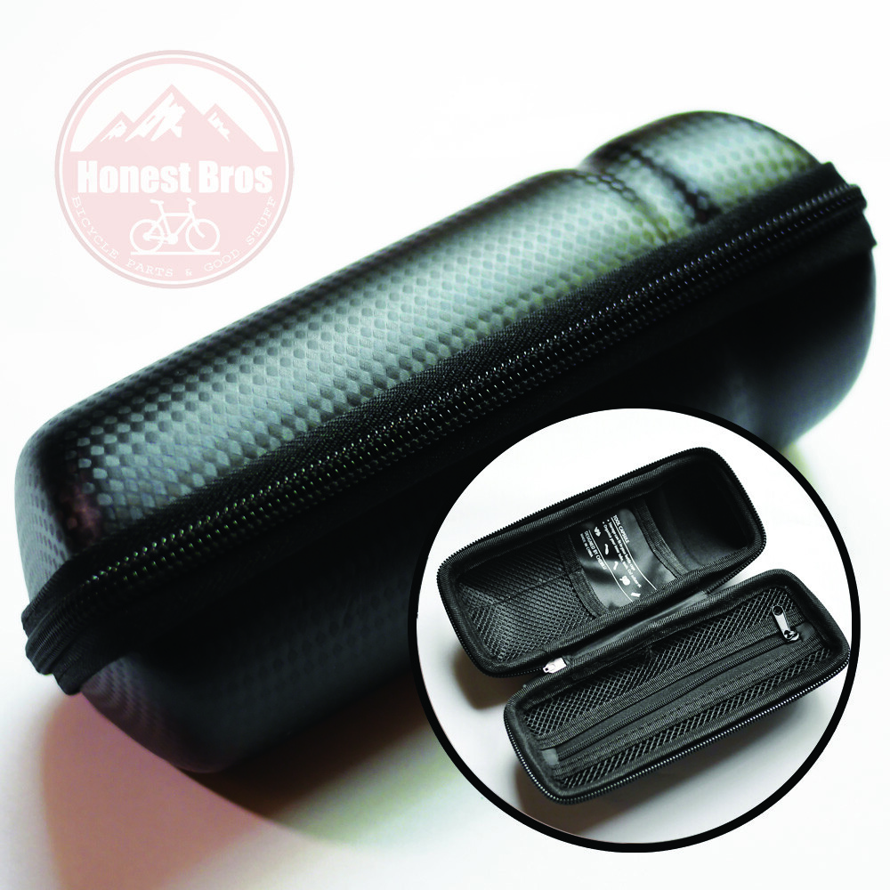 Bike Capsule Repair Tool Bag Case / Water Bottle Cage Storage Can Black Carbon