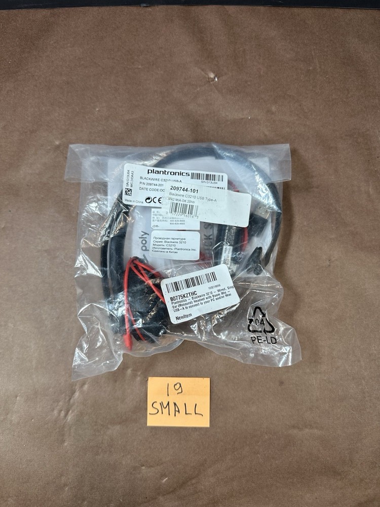 Plantronics Poly Blackwire 3210 Mono USB-C  Ships Fast!