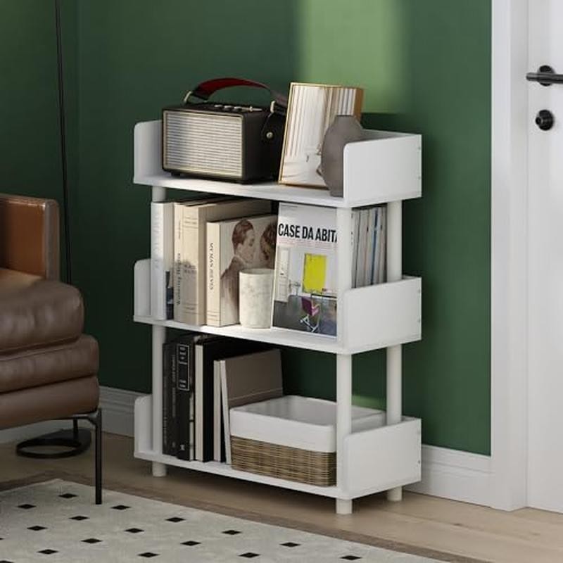 3-Tier Freestanding Display Rack Bookshelf Space Saving Storage Unit Durable New