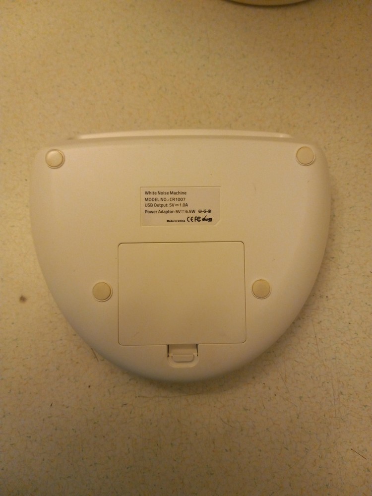 Sleep 8 Sound Therapy System White Noise Machine Timer Adjustable Volume WORKS