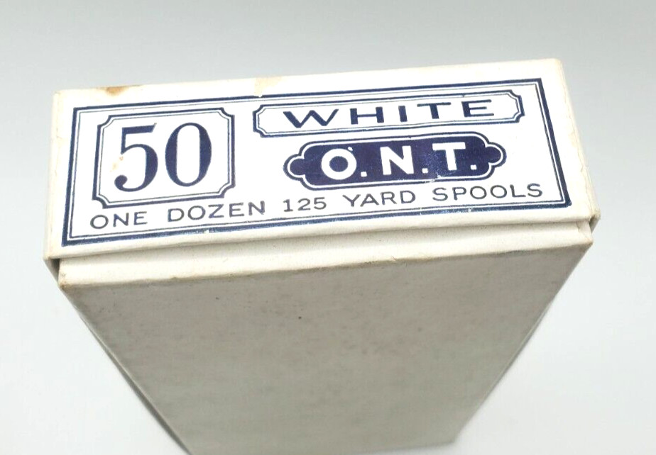 Vintage Clark Empty Box White Thread for Hand and Machine Sewing