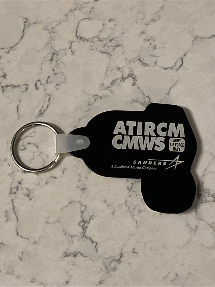 Sanders Lockheed Rubber Key Chain ATIRCM CMWS Army Air Force Navy