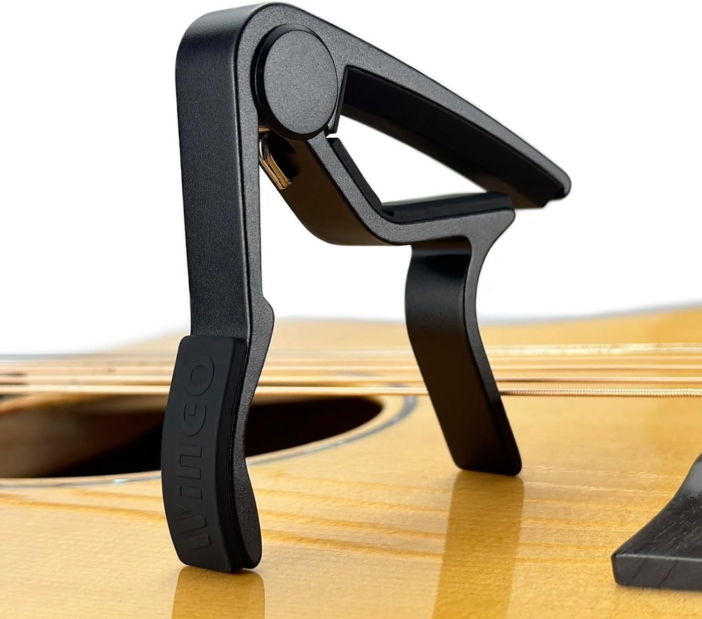 Professional Guitar Capo for Acoustic & Electric Instruments - Includes 5 Picks!