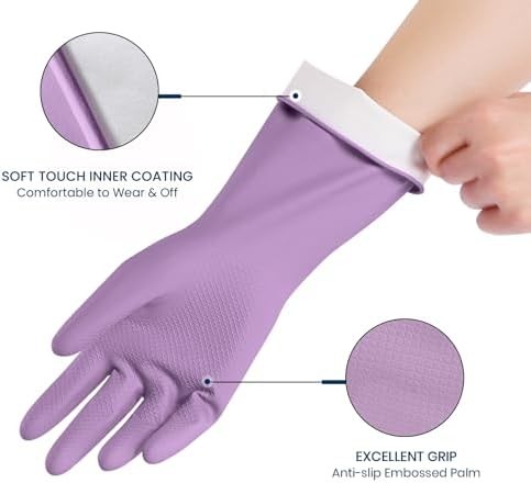 Reusable Rubber Cleaning Gloves