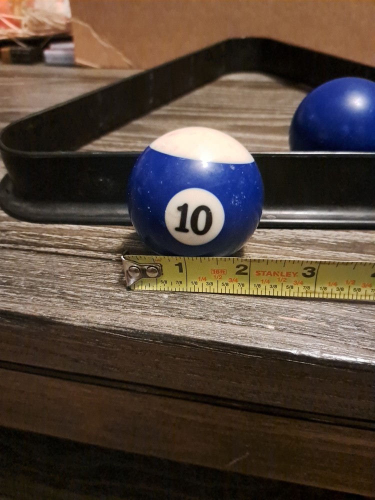 3 pool ball replacement balls And Rack