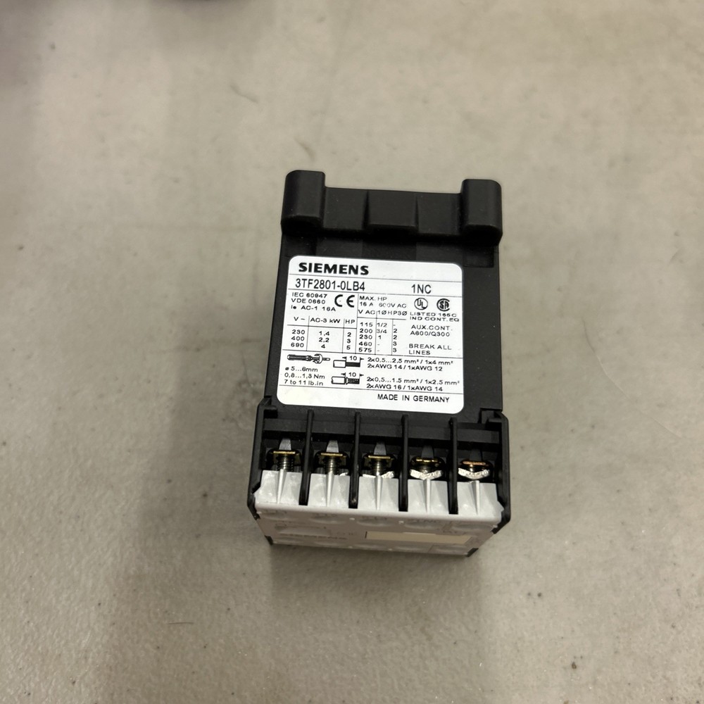 Siemens Contactor 3TF2801-0LB4