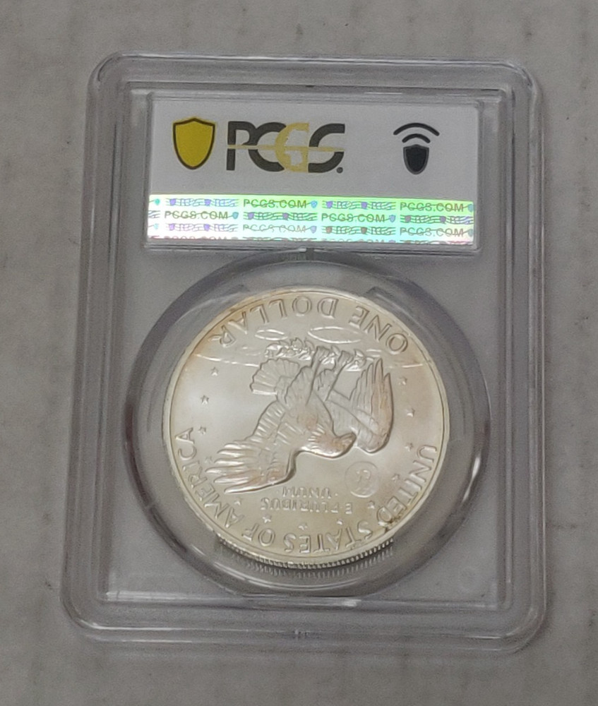 1972-S EISENHOWER SILVER DOLLAR PCGS MS 66