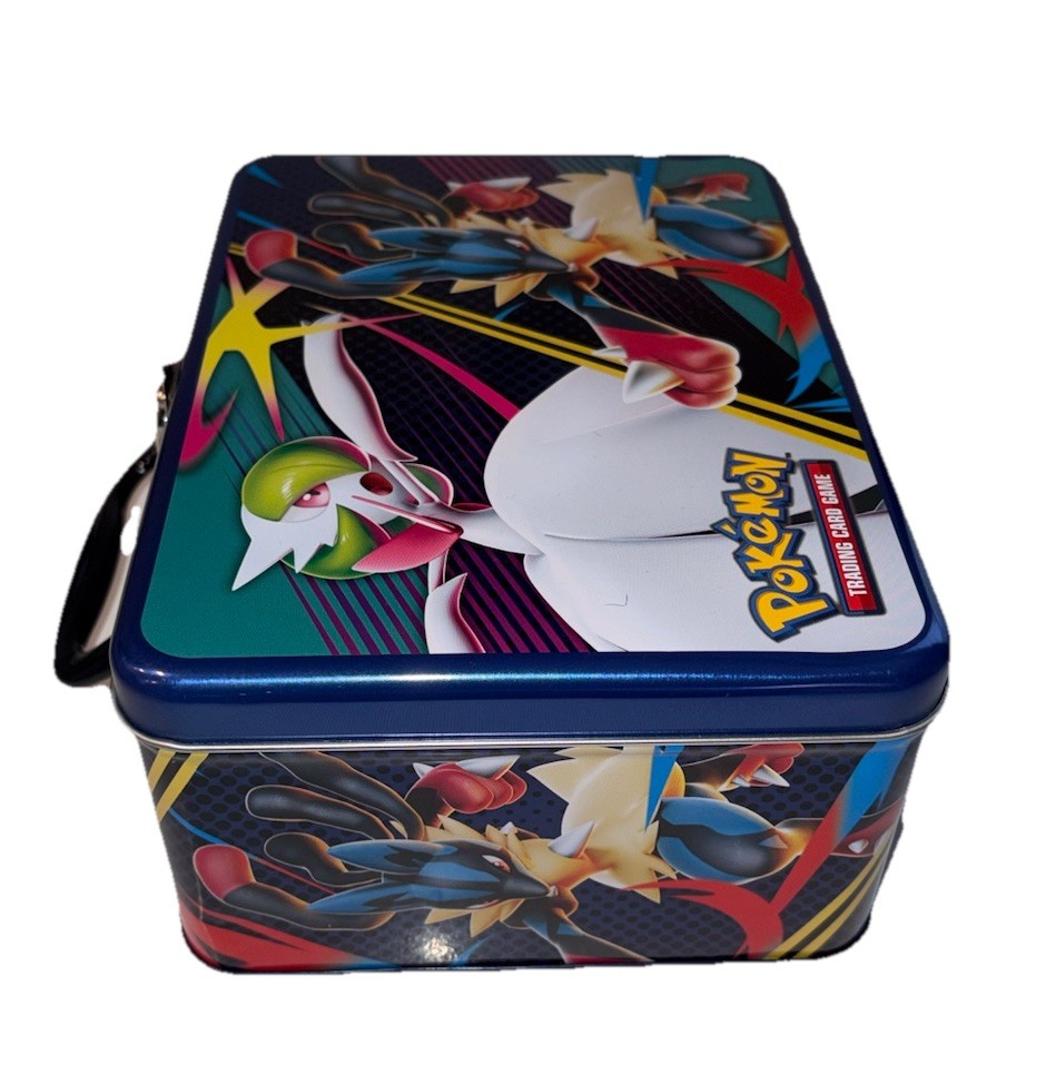 Pokemon TCG Fall Collector Tin Lunchbox MEGA EVOLUTION WITH PROMOS - EMPTY BOX