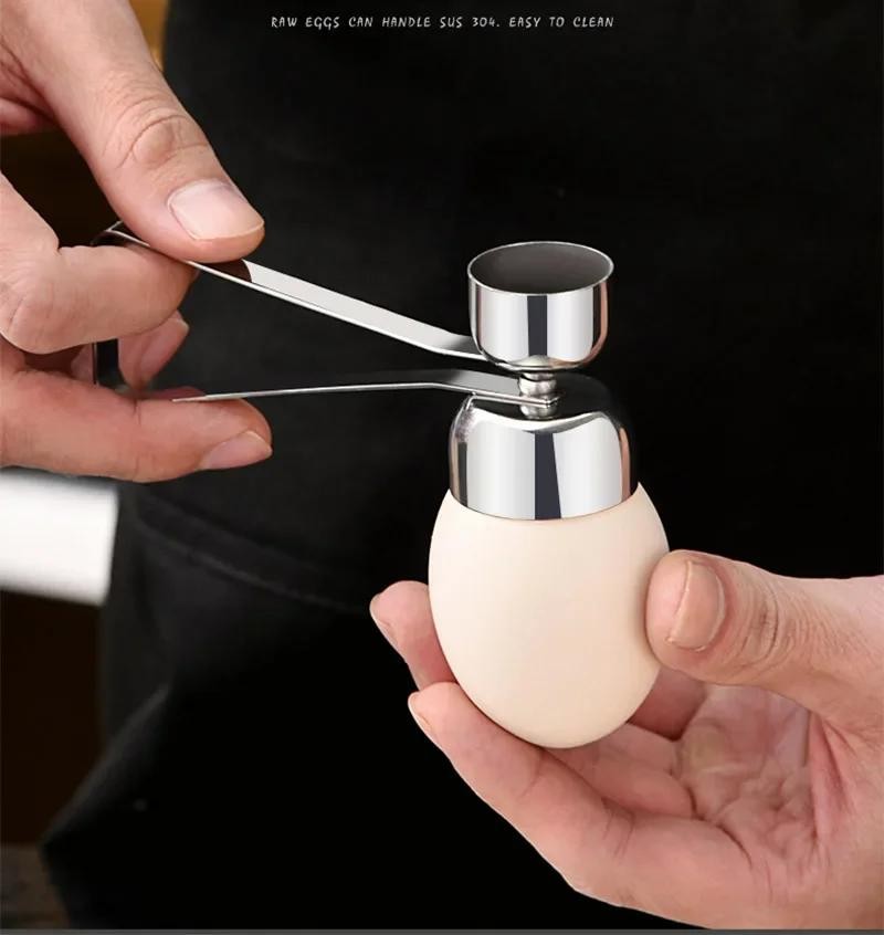 304 Stainless Steel Egg Scissors & Shell Opener Double Head Tool