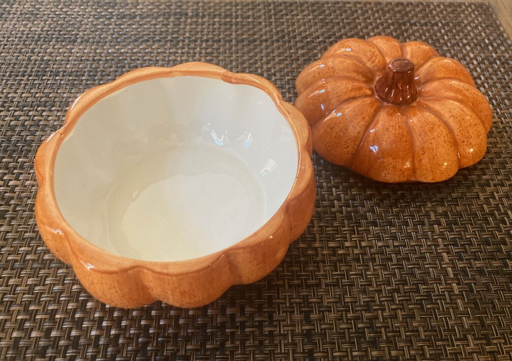 Vintage Pumpkin Candy Dish