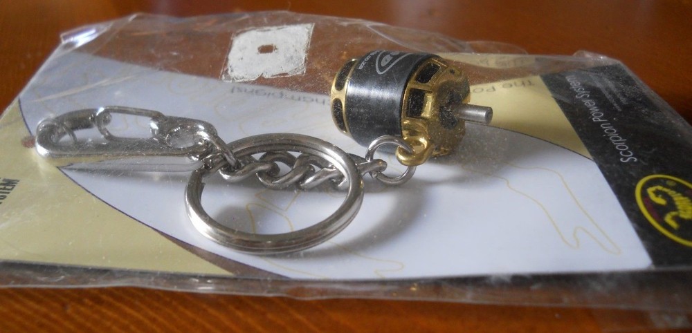 Scorpion Brushless Motor Keychain Keyring