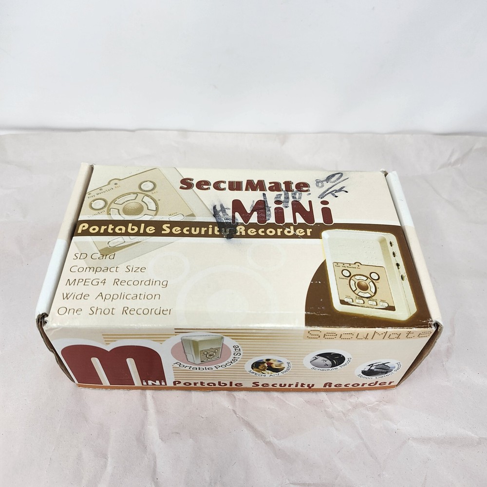 Secumate Mini Portable Security Recorder Tested and Working Open Box