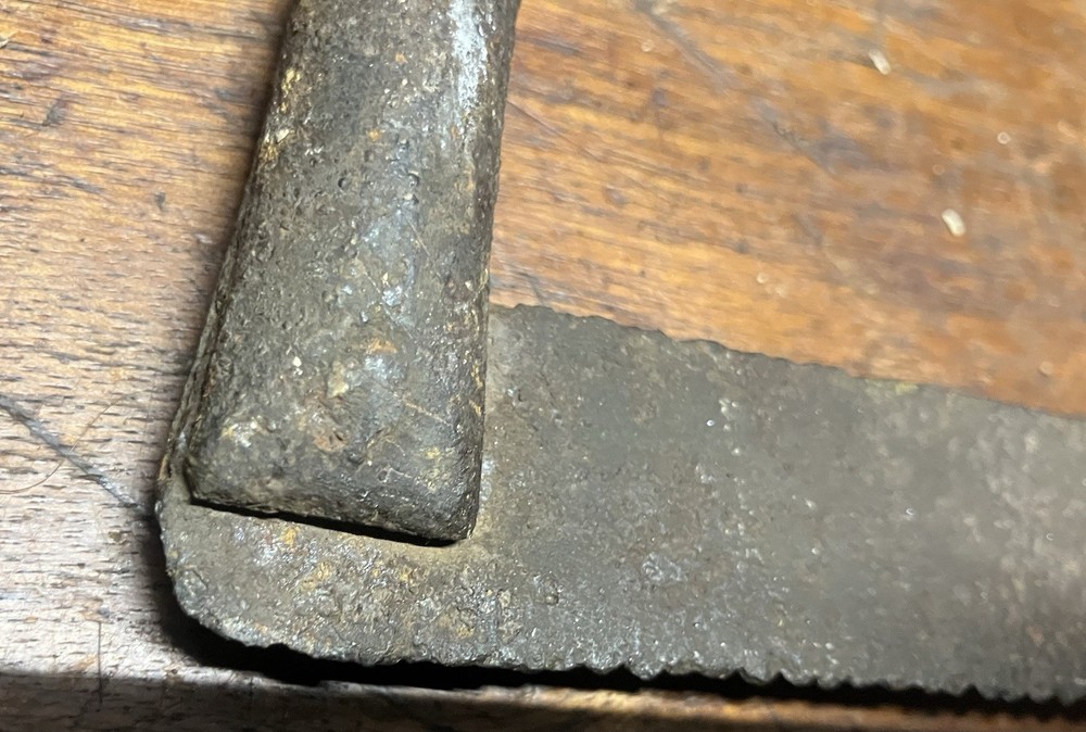 Vintage Metal Bow Saw Rustic Primitive Antique Decor
