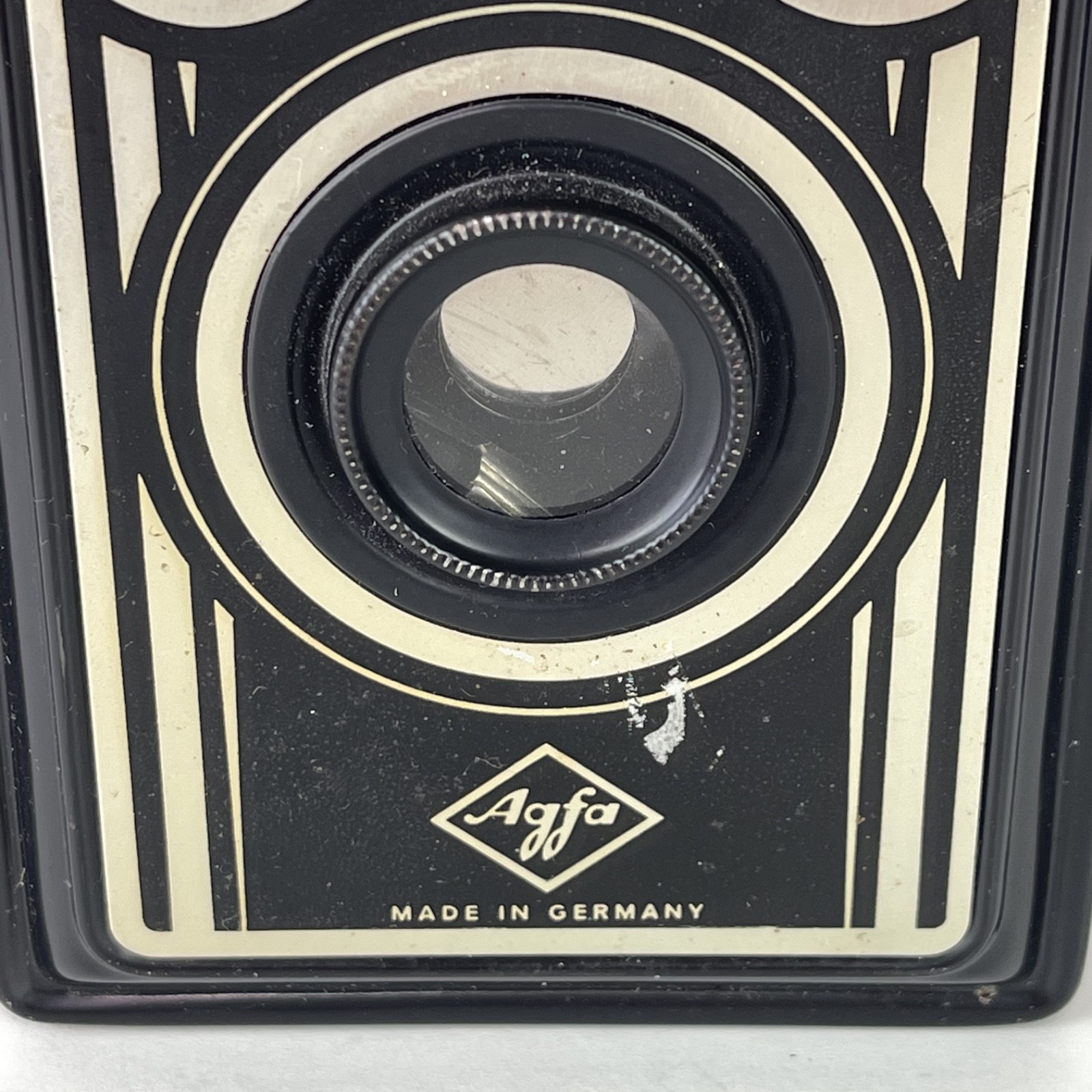 Agfa Box Camera, Germany 1950s, Art Deco, 120 Rollfilm 6x9 Untested