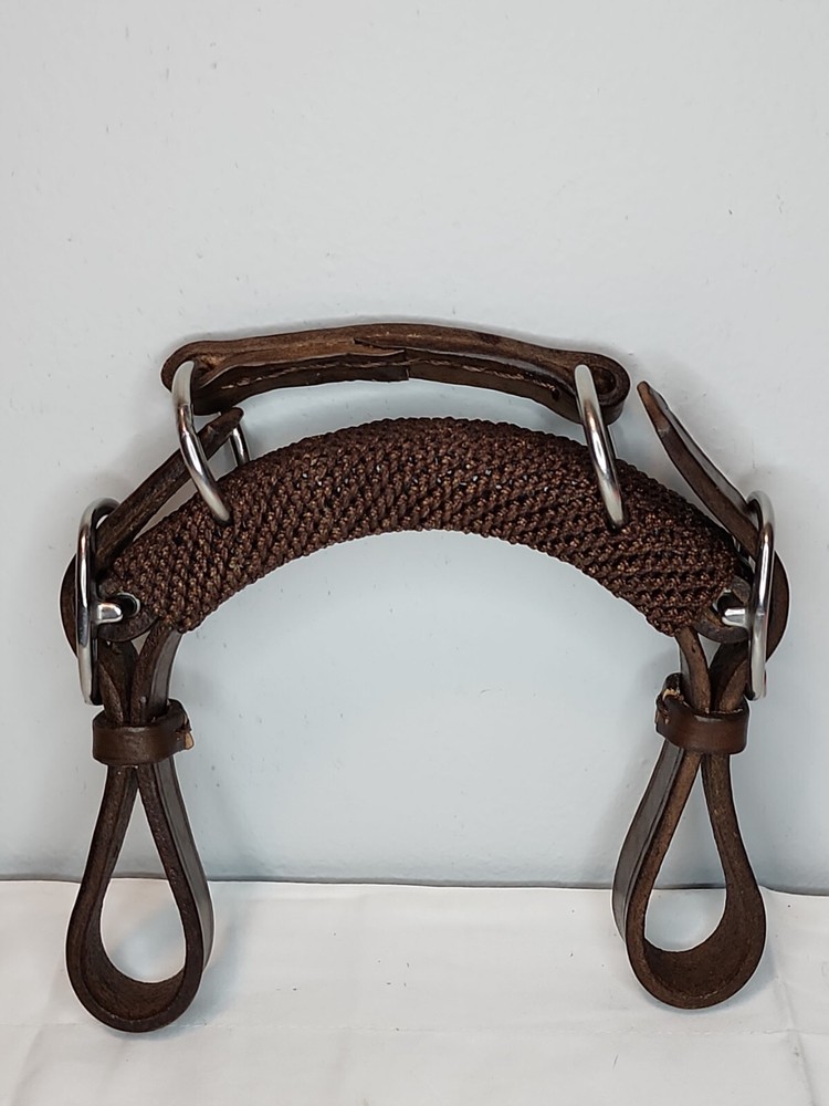 Leather Braided Curb 1"