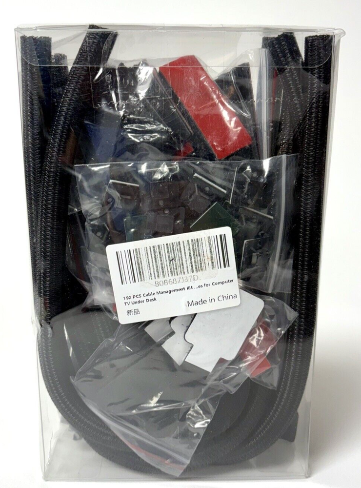 NEW - 192 PCS Cable Management Kit