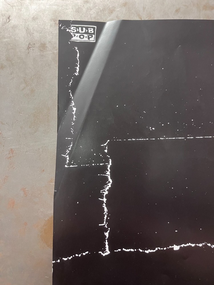 A FRAMES Black Forest PROMO POSTER 2005 Sub Pop NEW WAVE INDIE ROCK DAMAGED #2