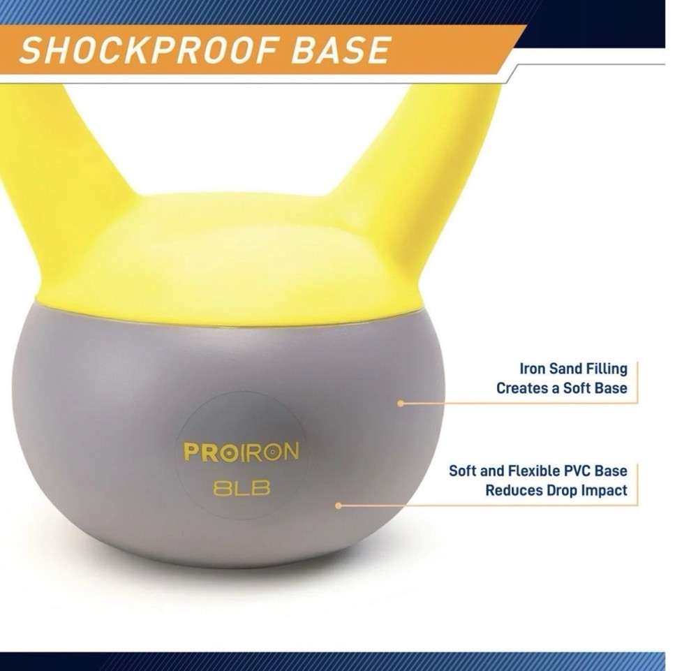 Proiron 8lb Soft Kettlebell