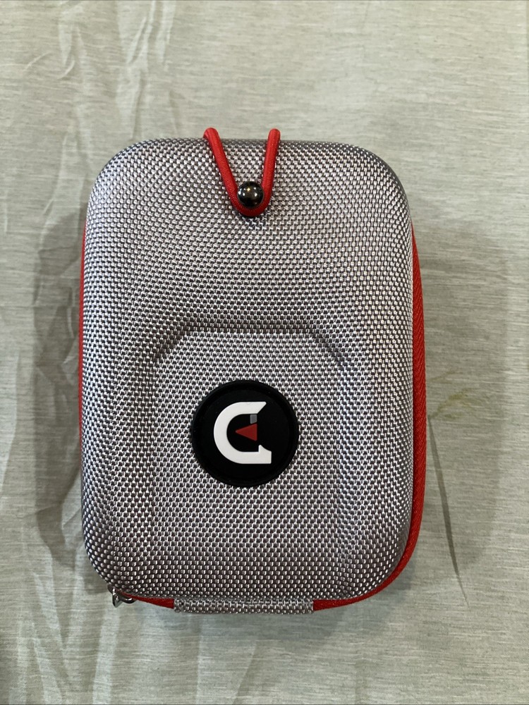 ACHIX Golf Rangefinder Hard Shell Case, Zip Around, Silver W/Red Trim, NIB!