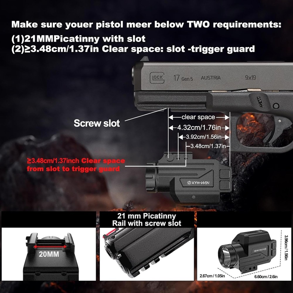 1000 Lumens Light Laser Combo with Strobe Function, Tactical Green