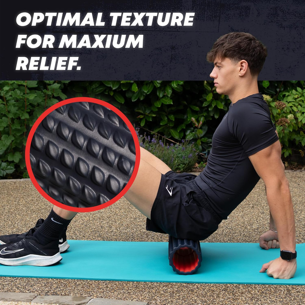 High Density Foam Roller for Physical Therapy – 12" High Density Exercise Roller